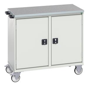 Bott Verso Mobile  Drawer Cupboard  Tool Trolleys and Tool Butlers Verso Roller Butler Double Door Lino Surface